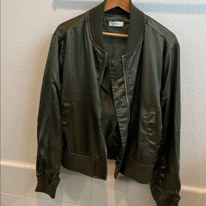 Top Shop Dark Green Bomber Jacket